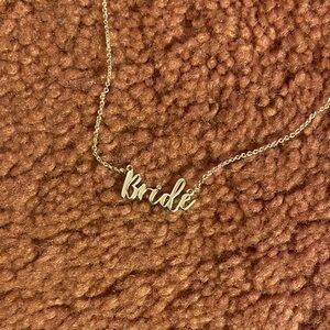 David's Bridal Silver 'Bride' Necklace